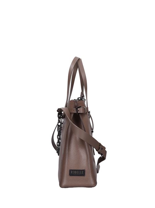 Borsa in pelle REBELLE | JAQUELIN-SHOPPING MTAUPE